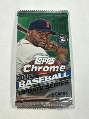 2016 Topps Chrome Update Baseball Mega Box MLB Trading Cards Factory Sealed Pack - Image 1 of 2