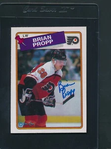 1988/89 O-Pee-Chee #168 Brian Propp Flyers Signed Auto *C1395 - Picture 1 of 1