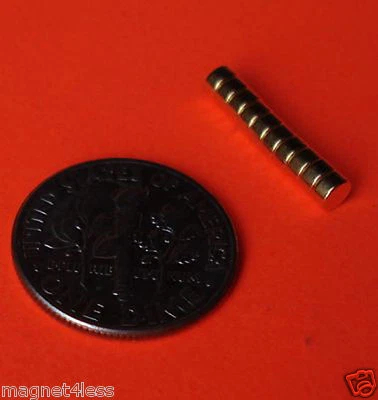 20 Piece 1/8" x 1/16" Grade N48 Neodymium Disc Magnets Applied Magnets®