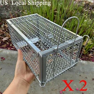 1/2pc Live Humane Cage Trap for Squirrel Chipmunk Rat Mice Rodent Animal Catcher - Picture 1 of 12