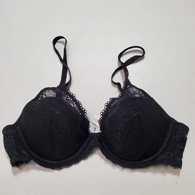 Sujetador b.tempt'd Mujer 32C Negro Atractivo Contorno Convertible Encaje Acolchado Foto 1 de 4