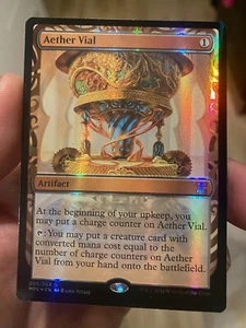 FOIL AETHER VIAL Masterpiece Series: Kaladesh Inventions Magic MTG MINT CARD - Picture 1 of 8