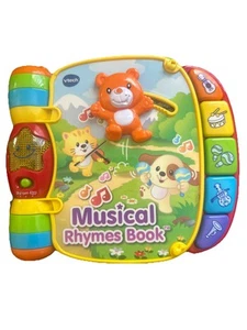 VTech Musical Rhymes Educational Book for Babies TB03-Works! - Picture 1 of 1