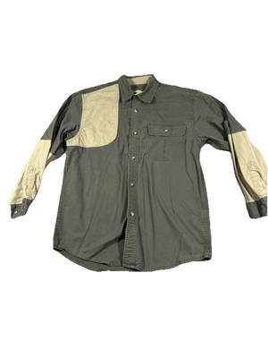 Cabelas Shirt Mens XL Brown Canvas Hunting Workwear Outdoor Gear - Image 1 of 4