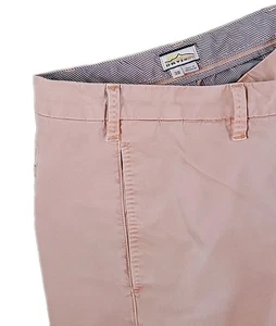 ORVIS Flat Front Chino / Khaki Shorts SIZE 38 CORAL/PEACH COLOR - Picture 1 of 7