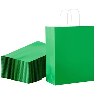 Paquete de 24 bolsas grandes para regalos de fiesta de 13" para bolsas de regalo de fiesta de cumpleaños con asa (... Foto 1 de 4