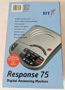 BT Response 75 Digital Answering Machine 36 Minutes recording VIP Facility - Afbeelding 1 van 4