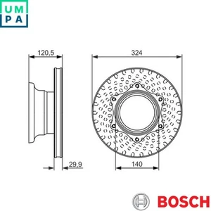 2x BRAKE DISC 0 986 479 600 FOR MERCEDES-BENZ VARIO/Platform/Chassis/Van/Cab - Picture 1 of 6