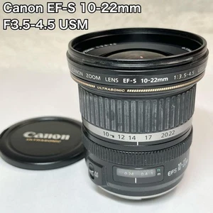 Canon EF-S 10-22mm f/3.5-4.5 USM Wide Angle Zoom Lens with Caps Used Clean - Picture 1 of 10