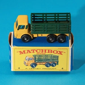 Matchbox Regular Wheels / MB 04 D2  Stake Truck / 1968 MIB Really Clean Box - Picture 1 of 6