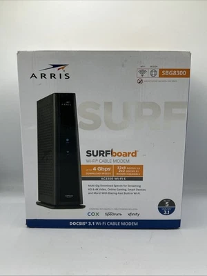 ARRIS SURFboard SBG8300 Cable Modem & Wi-Fi Router – DOCSIS 3.1 AC2350 **READ** - Image 1 of 4