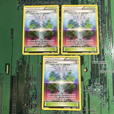Chaos Tower 94/124 Fates Collide Pokemon Card Trainer Stadium Non-Holo 3 - Image 1 of 4