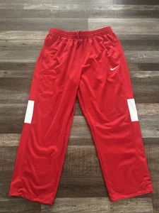 Nike Dri Fit rote Jogginghose verstellbar Knöchel Nike Swoosh Herren 3XL - Bild 1 von 8