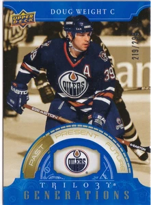 Doug Weight Generations Blue card TG-13A #d 219/299 2022-23 UD Trilogy - Picture 1 of 2