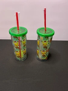 NUEVO 2PK - 20oz Pokemon Navidad Vasos de Viaje - Imagen 1 de 2
