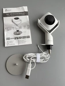 j5create JVCU360 360 degrés tout autour webcam USB-C&A blanc - Photo 1/5