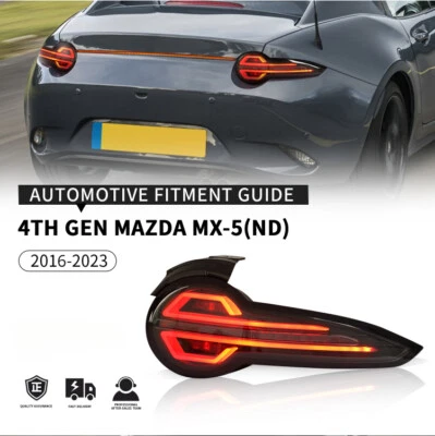 For Mazda MX-5 Miata 16-23 Red LED Turn Signals Brake Lights Tail Lights - Image 1 of 4