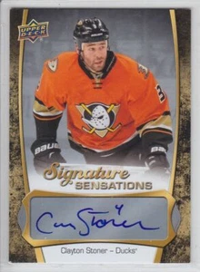 2016-17 UD SERIES CLAYTON STONER AUTO SS-ST SIGNATURE SENSATIONS Autograph Ducks - Picture 1 of 1