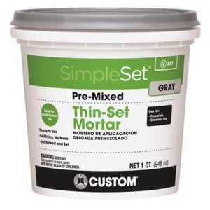 Custom Building Products CTTSGQT Simple Prep Premix Ceramic Thin Set Gray Mortar - Picture 1 of 2