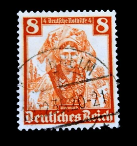 German Empire 1935 /Costumes / Used /Rust Orange / One stamp - Picture 1 of 2