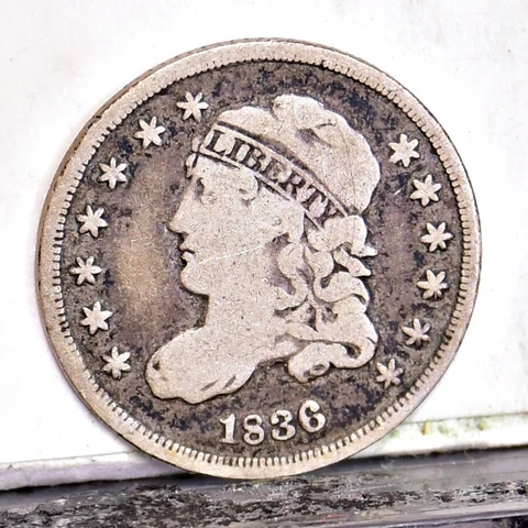 1836 Half Dime - Large 5c - Fine (47663-L) Cover