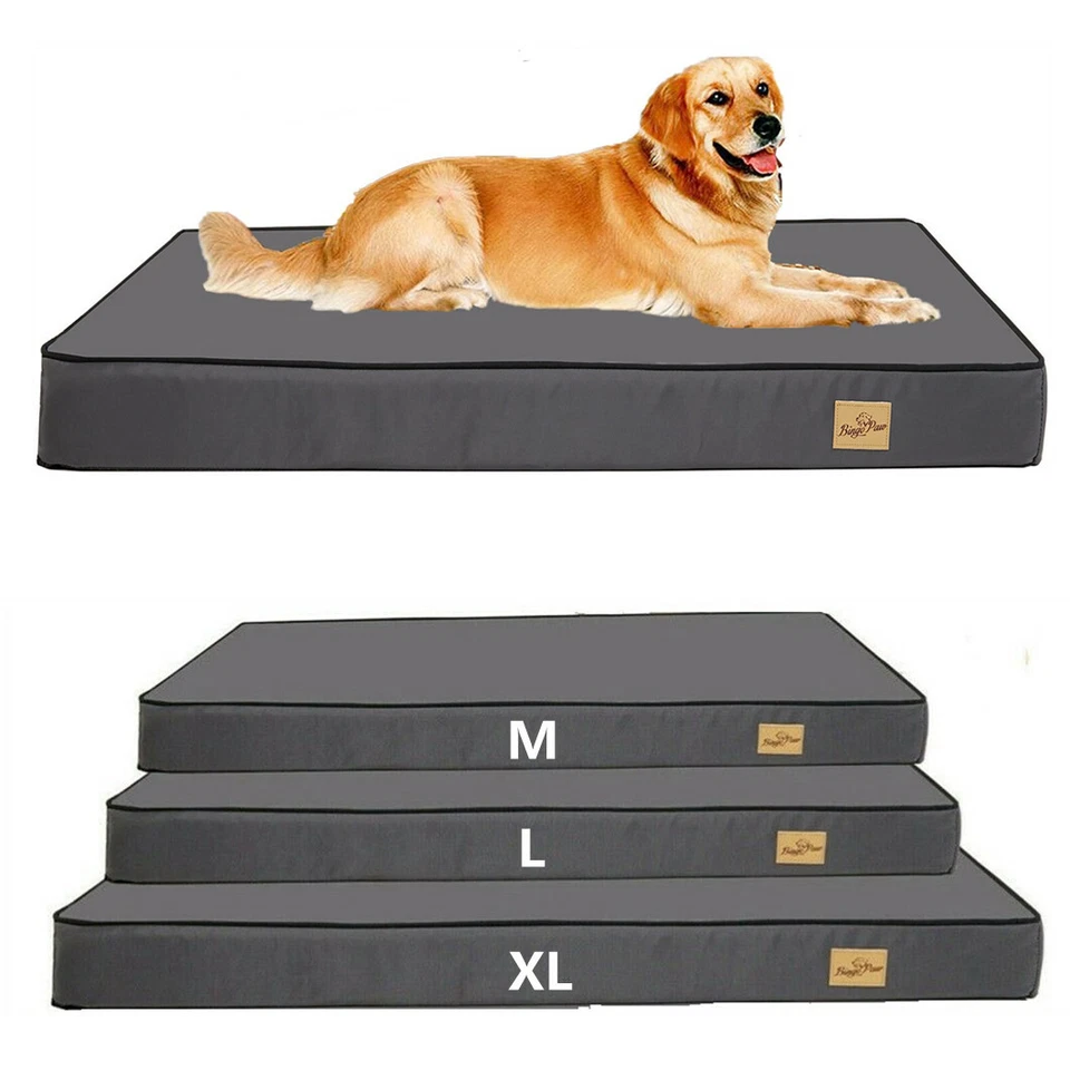 Waschbar Hundebett Hundekissen Hundesofa orthopädisch grau Hundematte Katzenbett - Bild 1 von 4