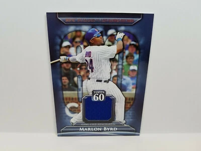 2011 Topps Baseball Marlon Byrd, Chicago Cubs T60R-MB Topps 60 Relic - Image 1 of 2