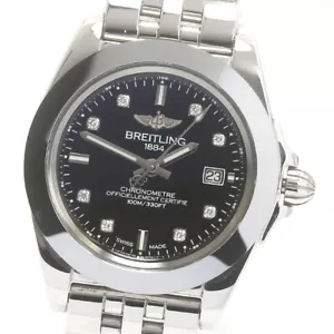 BREITLING Galactic W71330 8P diamond black Dial Quartz Ladies Watch_875445 - Picture 1 of 7