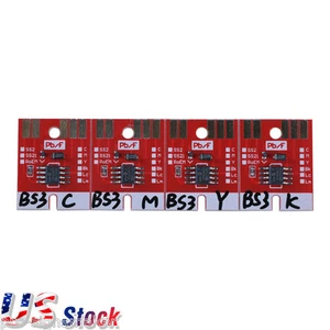 Chip Permanent CMYK for Mimaki JV33 / CJV30 BS3 Cartridge 4 Colors - Picture 1 of 6