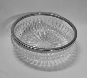 RARE VTG Mayell Diamond Point Pressed Glass 9" Salad Serving Bowl Made England - Picture 1 of 5