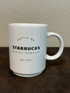 Starbucks Coffee Company 2018 Est. 1971 White 14 oz Mug / Tea Cup - Picture 1 of 6
