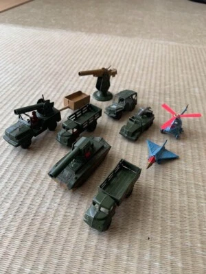 Vintage Bandai mini car U.S. military vehicles, foreign cars, 70's - Image 1 of 4