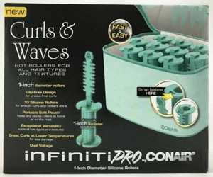 INFINITI PRO by CONAIR - 1” Silicone Hot Rollers - Curls and Waves - HS65QG - Picture 1 of 7