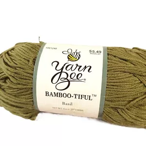 Hilado Abeja Bambú-Hismoso #05 Verde Albahaca 1 Madeja 4oz 257yd NUEVO - Imagen 1 de 8