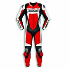 Ducati Motorcycle Suit Cowhide Leather Motorbike Suit Red Men Armoured Suit