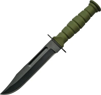 Cuchillo de supervivencia rescate estilo militar cazador pequeño Bowie con funda Foto 1 de 3