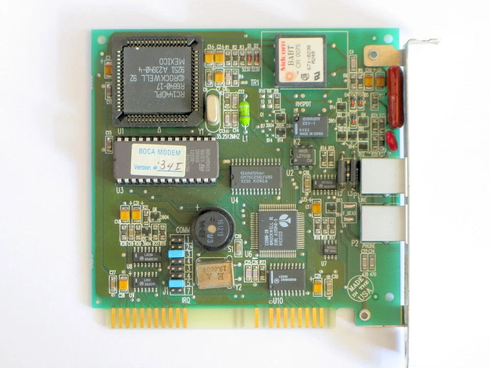 👀 BOCA MODEM, P/N: 4771, M1441W, 14.4 KBps ISA Firmware Based Modem ✅ 📞💻💾 - Image 1 of 1