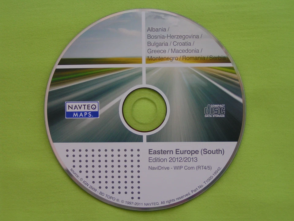 NAVIGATION CD WIP COM RT4 RT5 OSTEUROPA 2013 CITROEN C4 C6 PEUGEOT 308 407 607 - Bild 1 von 1