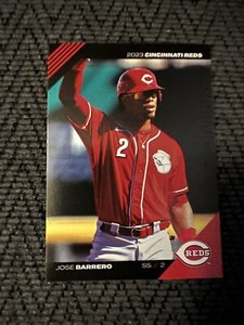 2023 Kahns Baseball Trading Card Cincinnati Reds Team Issued Jose Barrero