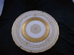 Stunning Gold Floral Leaf France Plate 32B - Picture 1 of 3