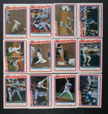 1989 Fleer World Series Dodgers A's Baseball Cards Complete Your Set You U Pick