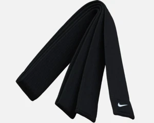 NIKE BLACK-BELT TaekwonDo Judo Cinturón Negro Artes Marciales / Ancho 5 cm NUEVO Corea - Imagen 1 de 3