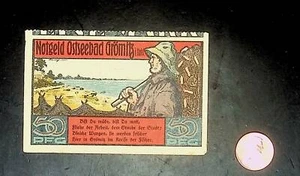1921 Germany OSTSEEBAD 50  Phennig Banknote / Notgeld - Picture 1 of 2