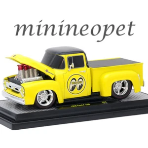 M2 MACHINES 1956 FORD F-100 PICK UP TRUCK MOONEYES 1/24 YELLOW 40300 58B - Picture 1 of 1