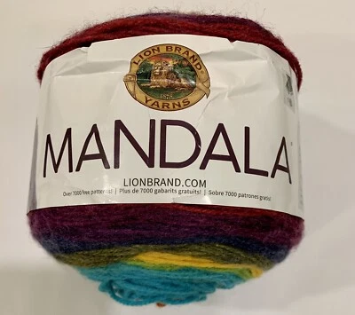 Lion Brand Mandala Cake 5.3oz 590yds 100% Acrylic 3- Light Yarn Wizard Color - Image 1 of 4