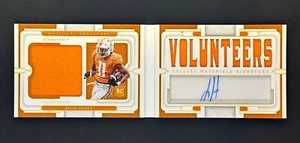 JALIN HYATT 2023 National Treasures Collegiate RPA Booklet /49 VOLS - GIANTS - Picture 1 of 2