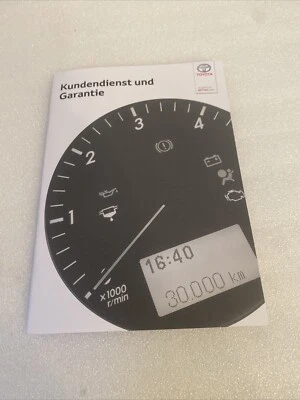 Toyota Deutsches Serviceheft Kundendienst Garantie 20 Modelle - Bild 1 von 4