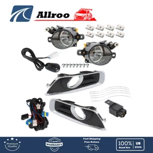 Clear Front Bumper Fog Lights Lamps+Switch+Wiring KIT For 2013-2015 Chevy Malibu - Picture 1 of 9