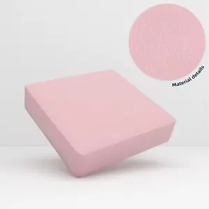 Pb070 Cushion Cover*Light Pink*Faux Leather synthetic Litchi Skin Bench Box Seat - Picture 1 of 57