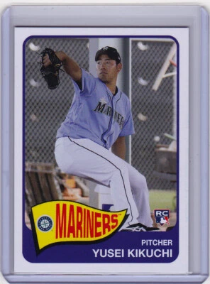 Yusei Kikuchi Mariners Rookie 2019 Topps Throw Back Thursday Set 9 TBT 50 RC 866 - Image 1 of 2